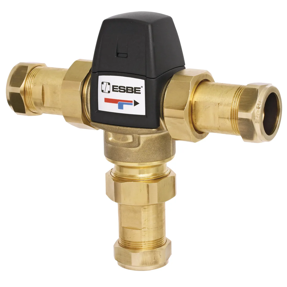 Клапан термостатический смесительный ESBE VTA523 50-75 °C, KVS 3, CPF 22 мм