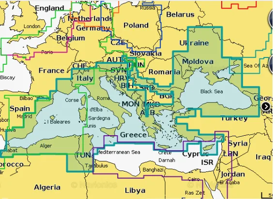 Карта Navionics EU643L 16 Gb